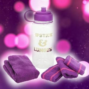 Juicy Couture Sport Water Bottle Set Sweatbands